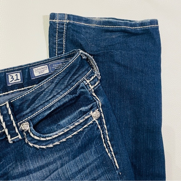 Miss Me Signature 31 BootCut Jeans Y2K Blue - Picture 9 of 11